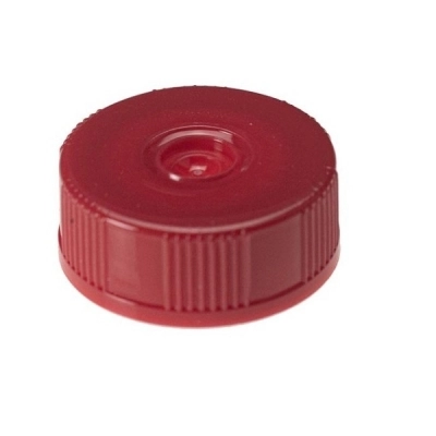 Simport Red Screw Cap For 5.0 mL Tubes, Flat Top Closure (Cs/200) T366RLS