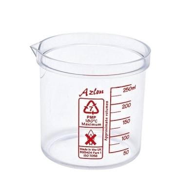 Dynalon 250 mL Azlon Square Ratio Beakers, PP/PMP 522095-0250