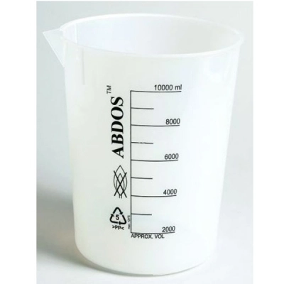 United Scientific 2000 ml Beakers, Printed Graduations, PP P50606