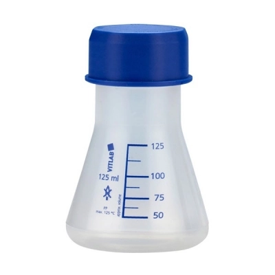 Dynalon Erlenmeyer Flasks with Screw Closure, PP 341475