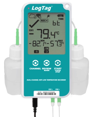 LogTag UTREL30-WIFI Low Temperature Dual-Channel LCD Wifi Data Logger