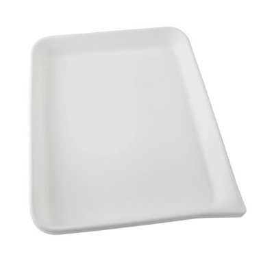 Dynalon Flat Bottom Tray, White HDPE 409254