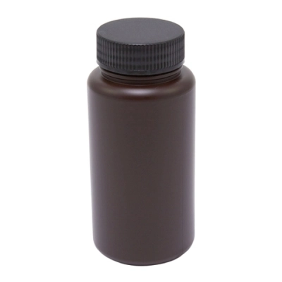 Dynalon Azlon 500 ml Wide Neck PP Amber Bottles CS/50 301745-0500