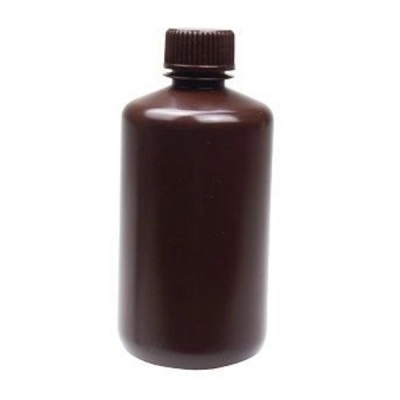 United Scientific UniStore Amber Reagent Bottles, Narrow Mouth, HDPE 250 mL 33427