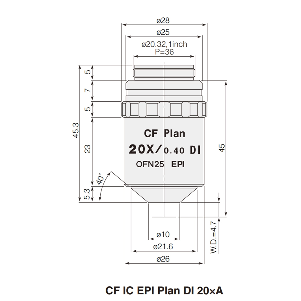 Nikon DI 20x A Plan Objective
