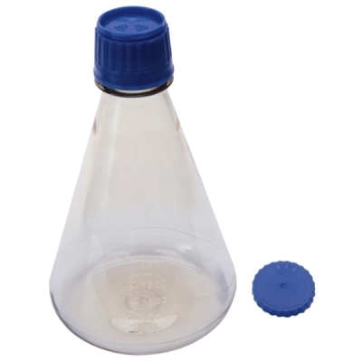 Dynalon Erlenmeyer 2000 ml Flasks PC w PP Screw Closure Without Baffles Sterile PK/6 641934-2000F