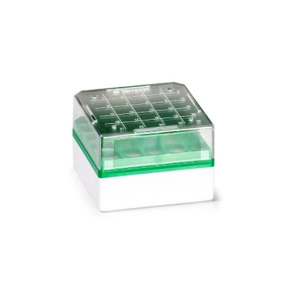 Simport Cryostore Storage Boxes For 25 Cryogenic Vials Of 1 To 2 mL Sizes, Green (Cs/48) T314-225G