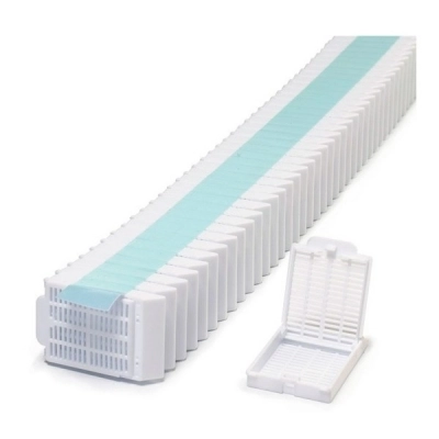 Simport White Histosette II Tissue Cassettes In Quickload Stack (Taped) (Cs/2000) M492-2T