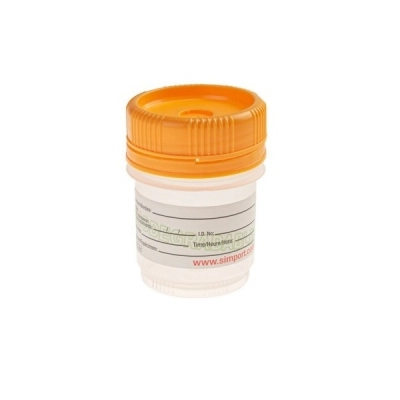 Simport The Eco-Friendly 60 mL Volume Spectainer, Aqua, Sterile (Cs/500) C566-60AQSECO