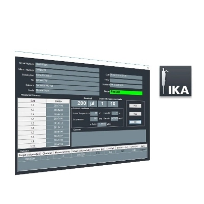 IKA IPCS Pipette Calibration Software Laboratory Software 20022141