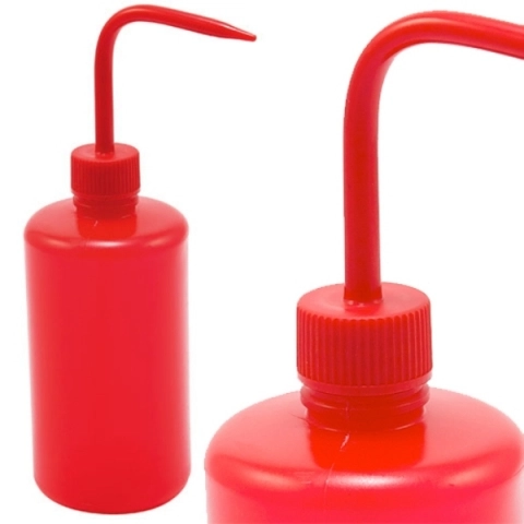 2oz LDPE Squeeze Bottles Durable Plastic 6/pk with Yorker Red Cap