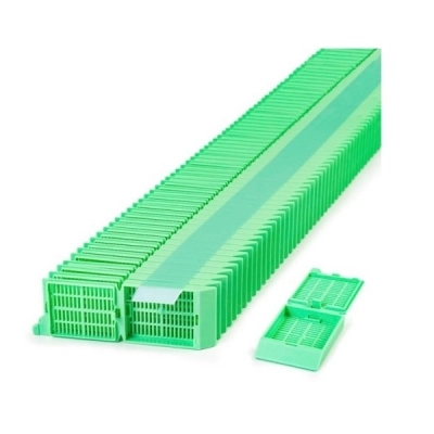 Simport Green Unisette Tissue Cassettes In Quickload Stack (Taped) (Cs/1000) M505-4T