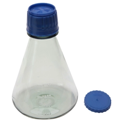 Dynalon Erlenmeyer 1000 ml Flasks PC w PP Screw Closure Without Baffles Sterile PK/6 641934-1000F