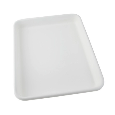 Dynalon Flat Bottom Tray, White HDPE 409264