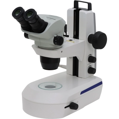 Olympus SZ6145 Binocular Stereo Microscope w/LED Brightfield Darkfield Transmitted Light Stand