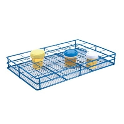 Heathrow Coated Wire Rack Fits Bottles 55-58MM - Urine Containers, Blue 120091