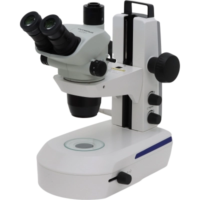 Olympus SZ6145TR Trinocular Stereo Microscope w/LED Brightfield Darkfield Transmitted Light Stand