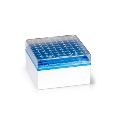 Simport Cryostore Storage Boxes For 81 Cryogenic Vials Of 3 To 4 mL Sizes, Blue (Cs/12) T314-481B