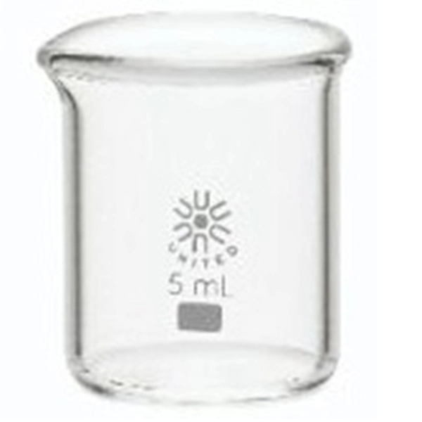 United Scientific 5 ml Beakers, Low Form, Borosilicate Glass BG1000-5-CASE