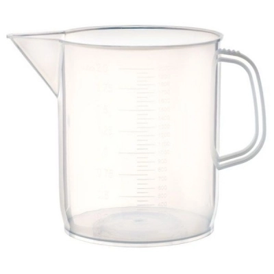 United Scientific 2000 ml Beakers with Handle, Short Form, PP 81123