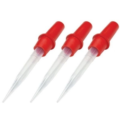 United Scientific 3" Dropper, Plastic PK/12 PLPIP3