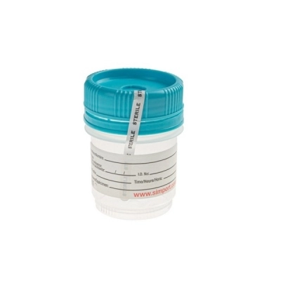 Simport The Tamper Evident 60 ML Spectainer I, Cyan C566-60CYS