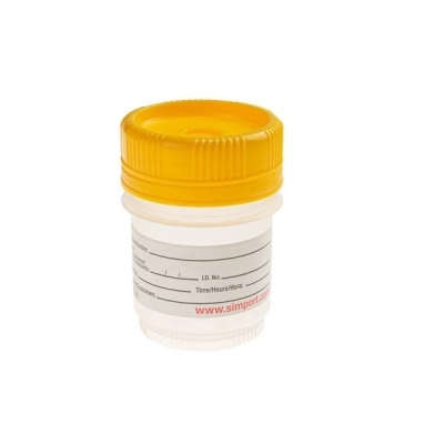 Simport The Tamper Evident 60 ML Spectainer I, Yellow C566-60Y