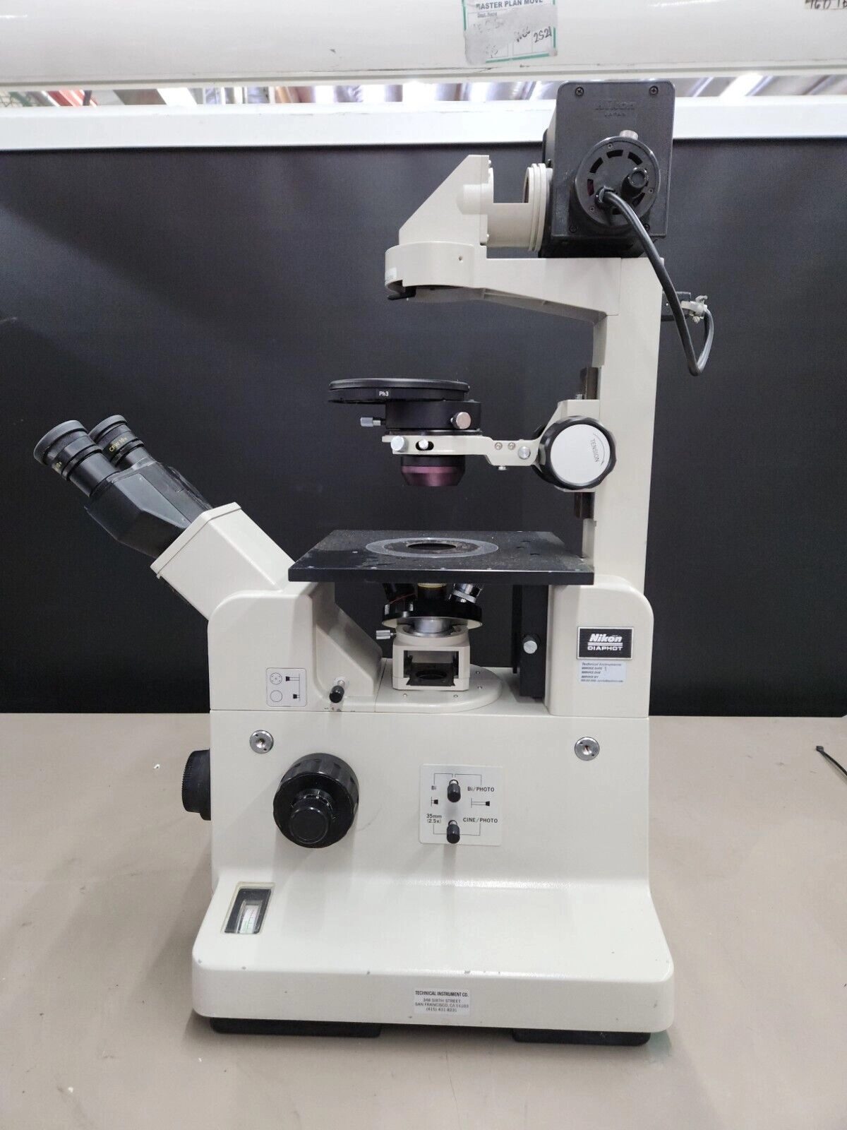 Nikon Diaphot ELWD 0.3 Phase Contrast Microscope