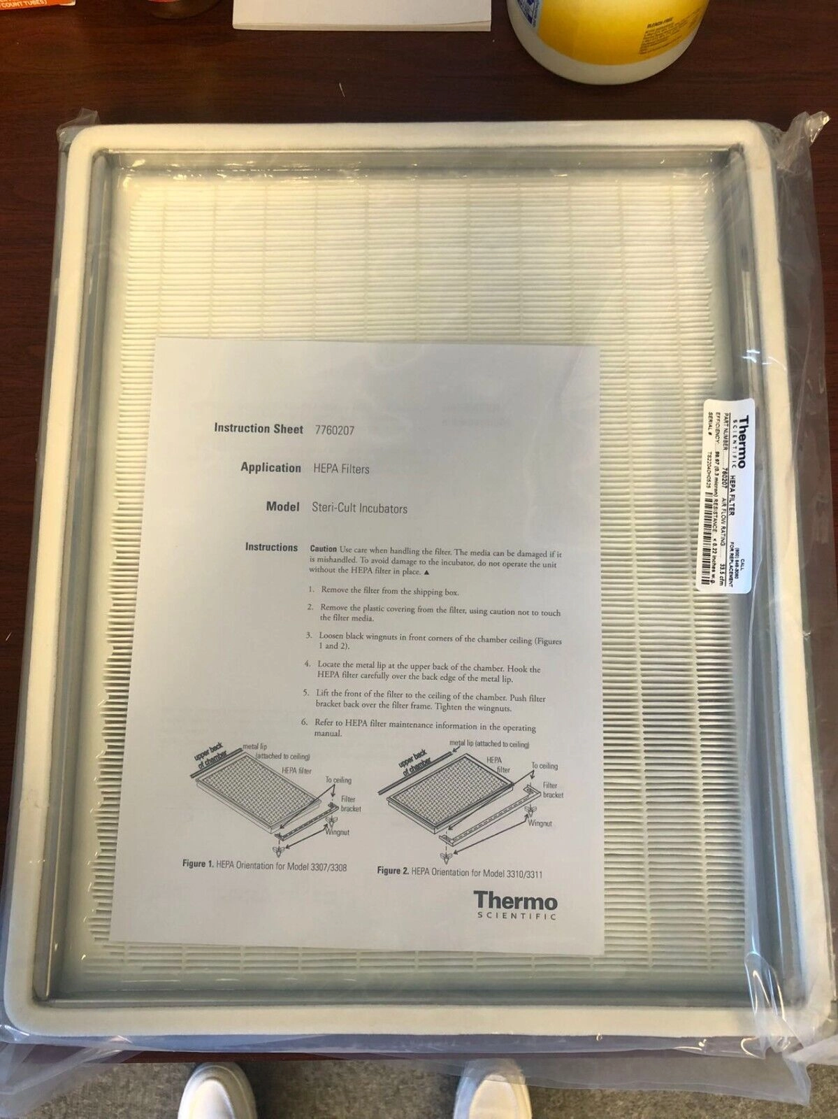 Thermo Scientific HEPA air Filter 760207 Rating 33