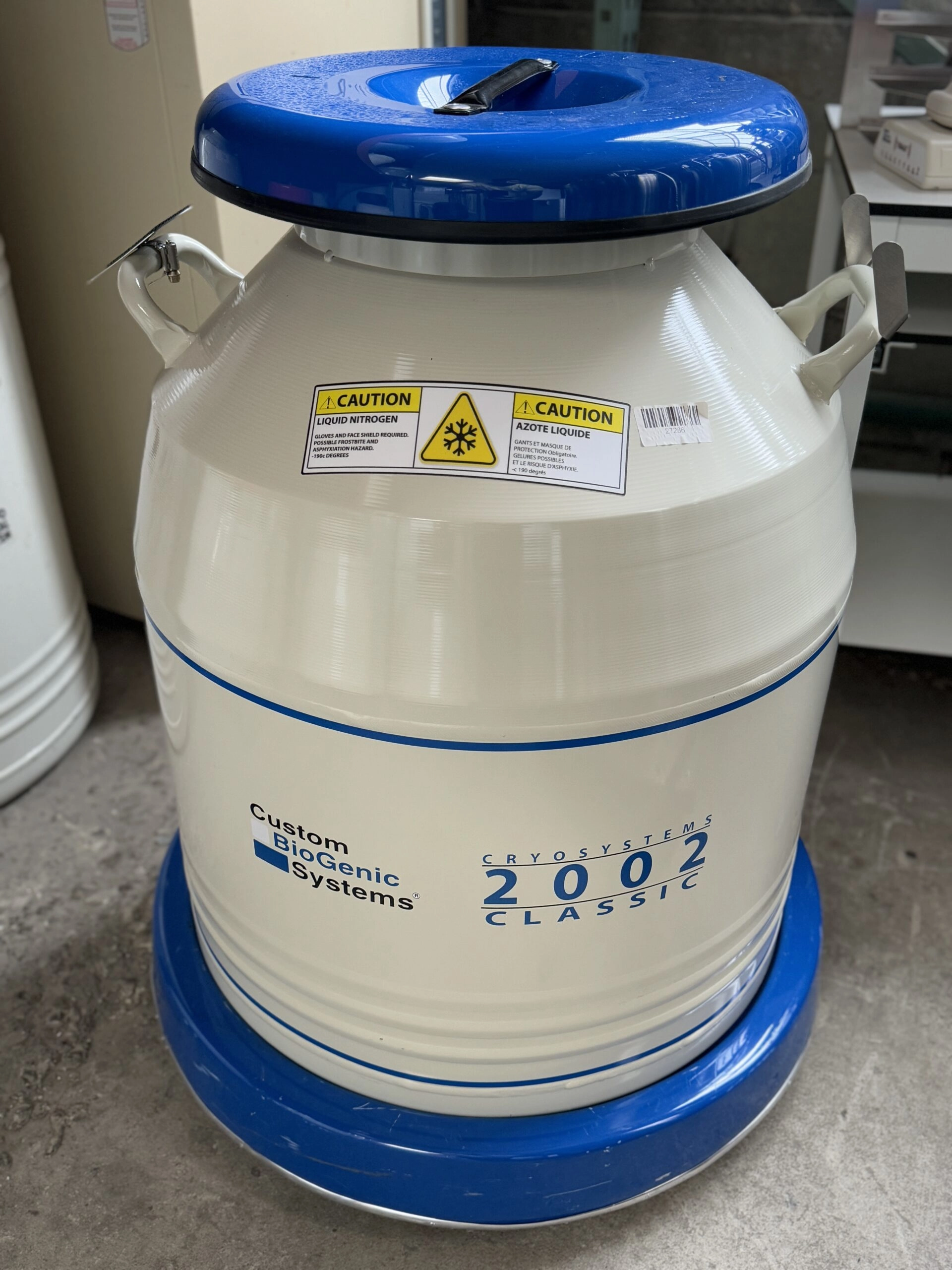 Custom Biogenic Systems CB202B Liquid Nitrogen Dewar