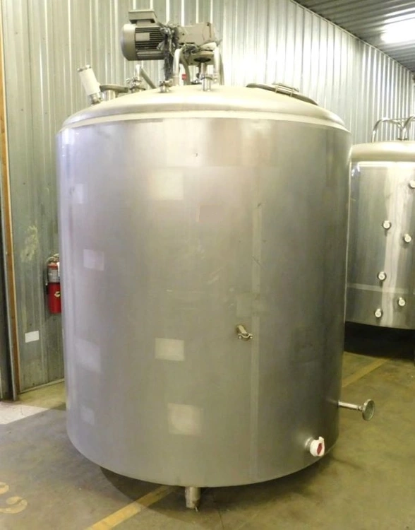 1000 Gallon Cherry Burrell Jacketed Stainless Mix Tank/Processor/Pasteur...