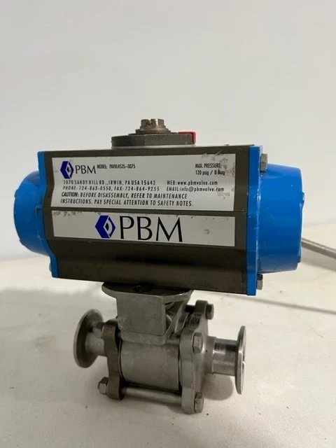 PBM INC PAVBL453S--0075 PNEUMATIC ACTUATOR w/ 1in valve