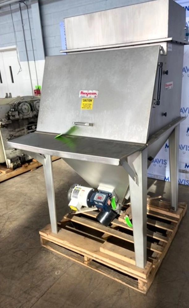 Flexicon Stainless Steel Bag Dump Station with Dust collection