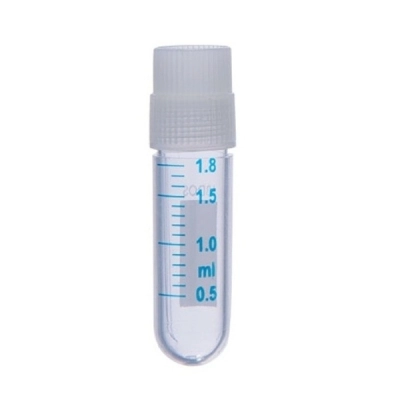 Foxx Life Sciences Abdos Cryo Vial External Thread with Round Bottom (PP) 1.8ml Gamma 1000/CS P60117