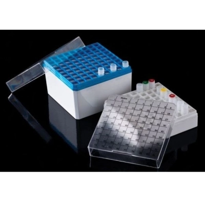 United Scientific 1.0 and 1.8 ml Cryo Storage Box, PC, 81 Places P20602