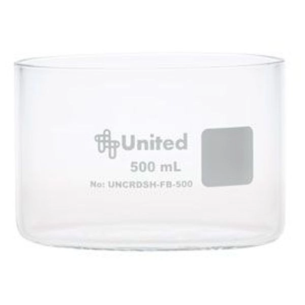 United Scientific 500 ml  CrystalClear Crystallizing Dishes, Without Spout UNCRDSH-FB-500