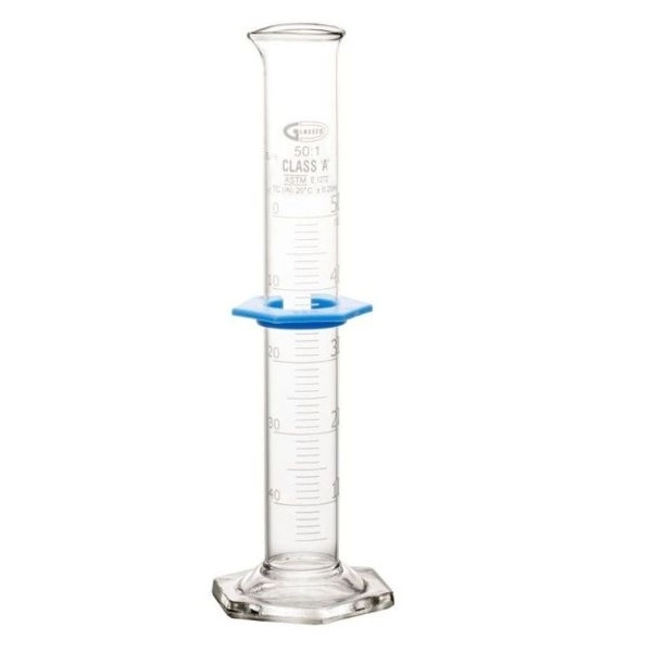 United Scientific 50 ml Graduated Cylinders, Double Scale, Class A, Individually Certified CY3020-50