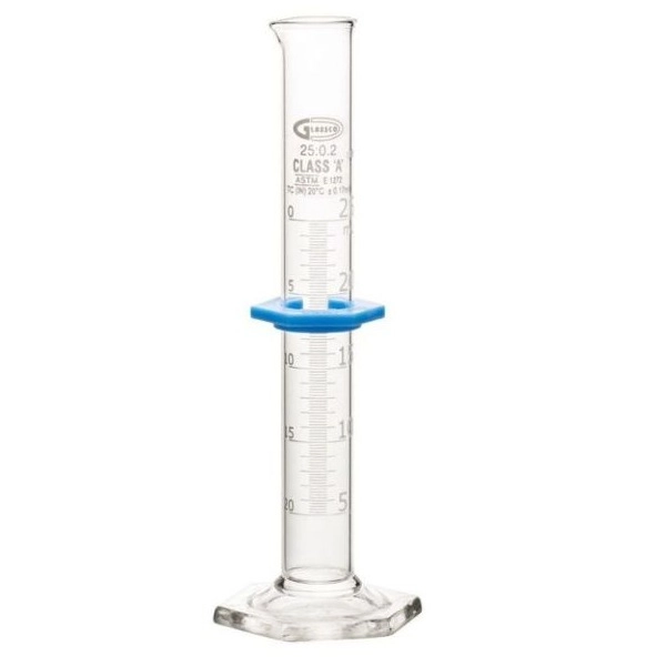 United Scientific 25 ml Graduated Cylinders, Double Scale, Class A, Individually Certified CY3020-25