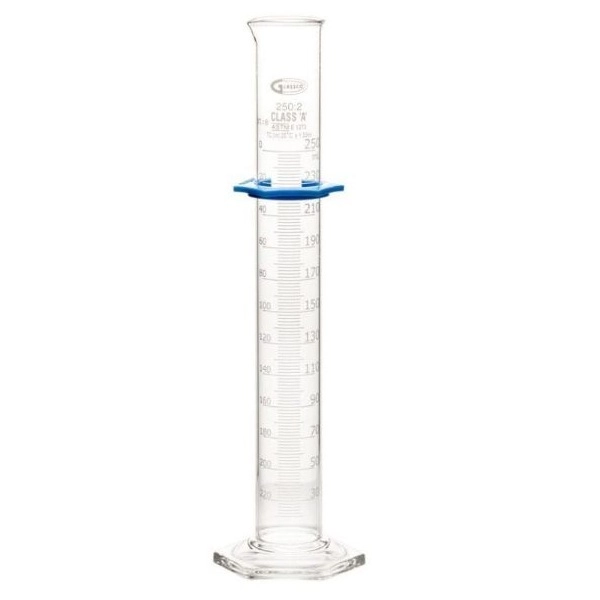 United Scientific 250 ml Graduated Cylinders, Double Scale, Class A, Individually Cert. CY3020-250