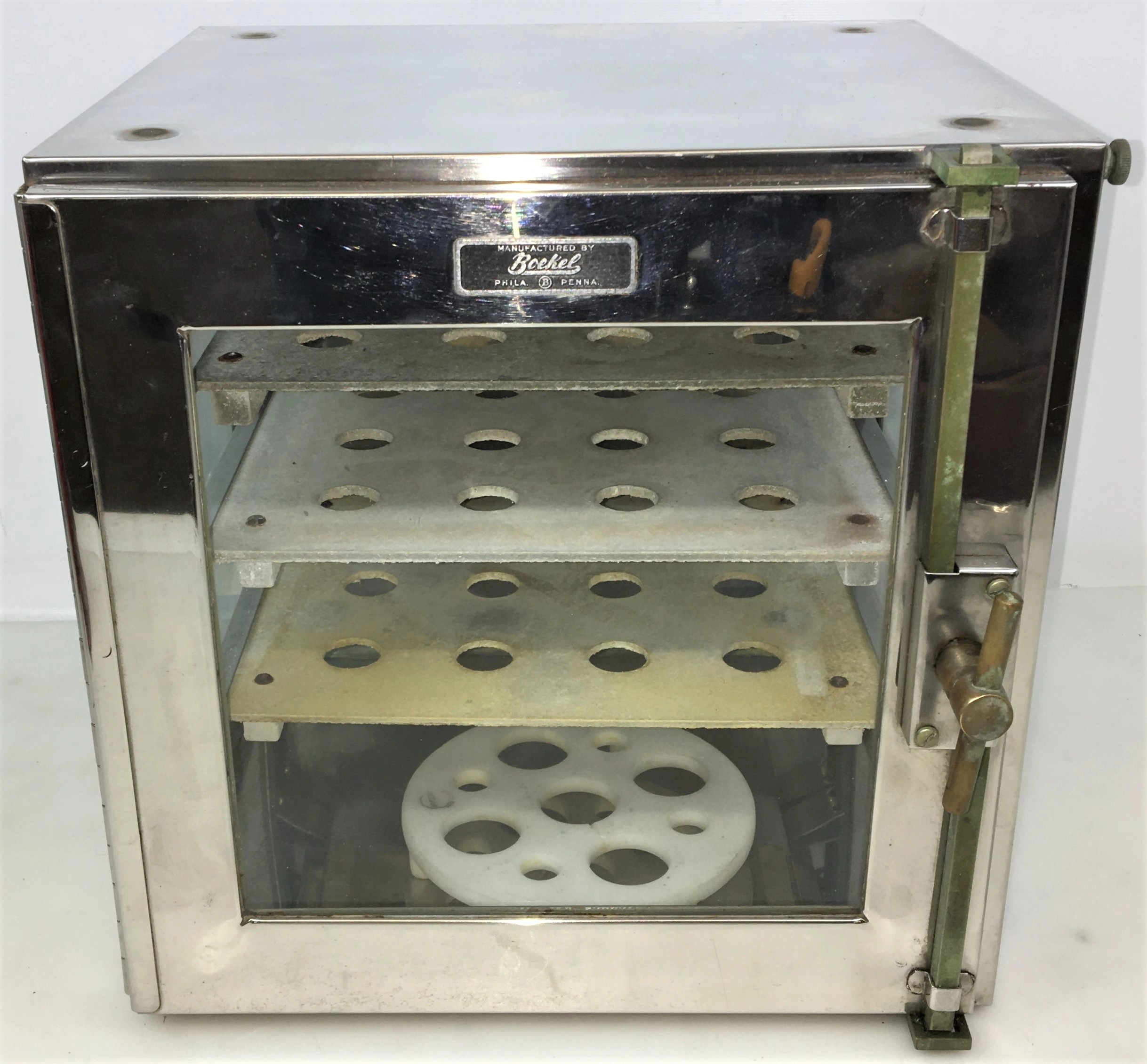 Desiccator Cabinet, Clear Acrylic, 2 Door Dry Box, 18W, 18D, 24H