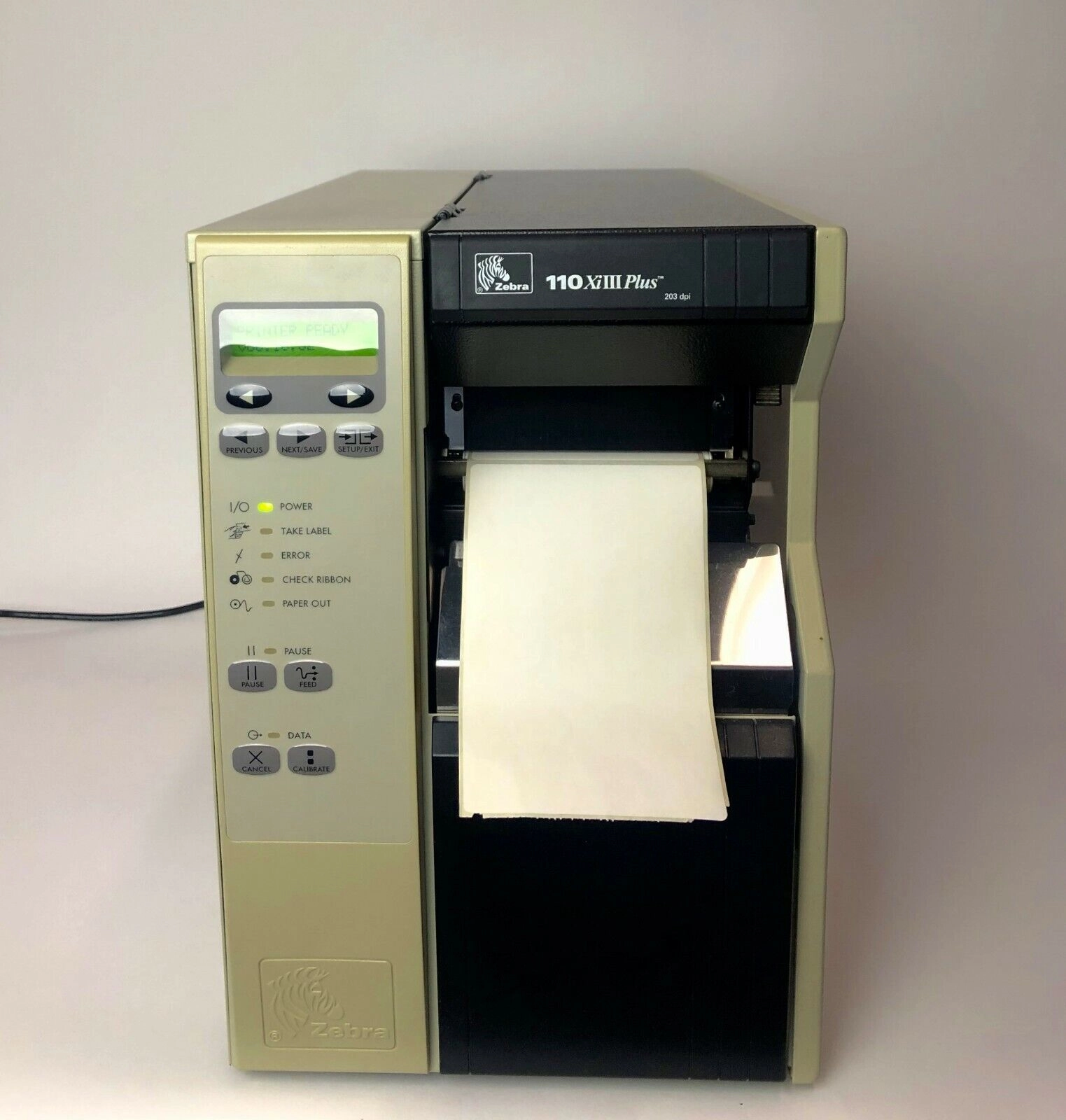 Zebra 110 Xi111 Plus 203 DPI Label Printer Config#