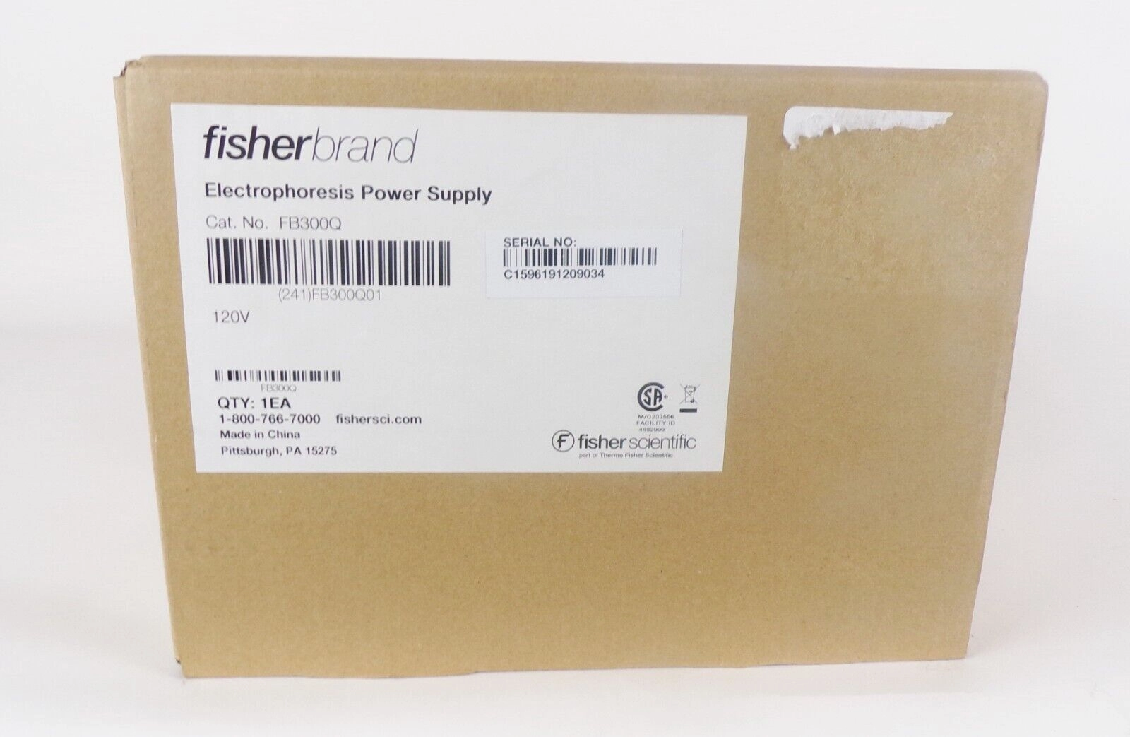 Fisherbrand Electrophoresis Power Supply FB300Q (u