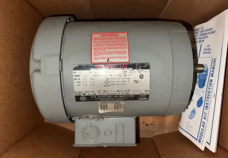 Unimount 125 1 HP Enclosed High Efficiency Motor