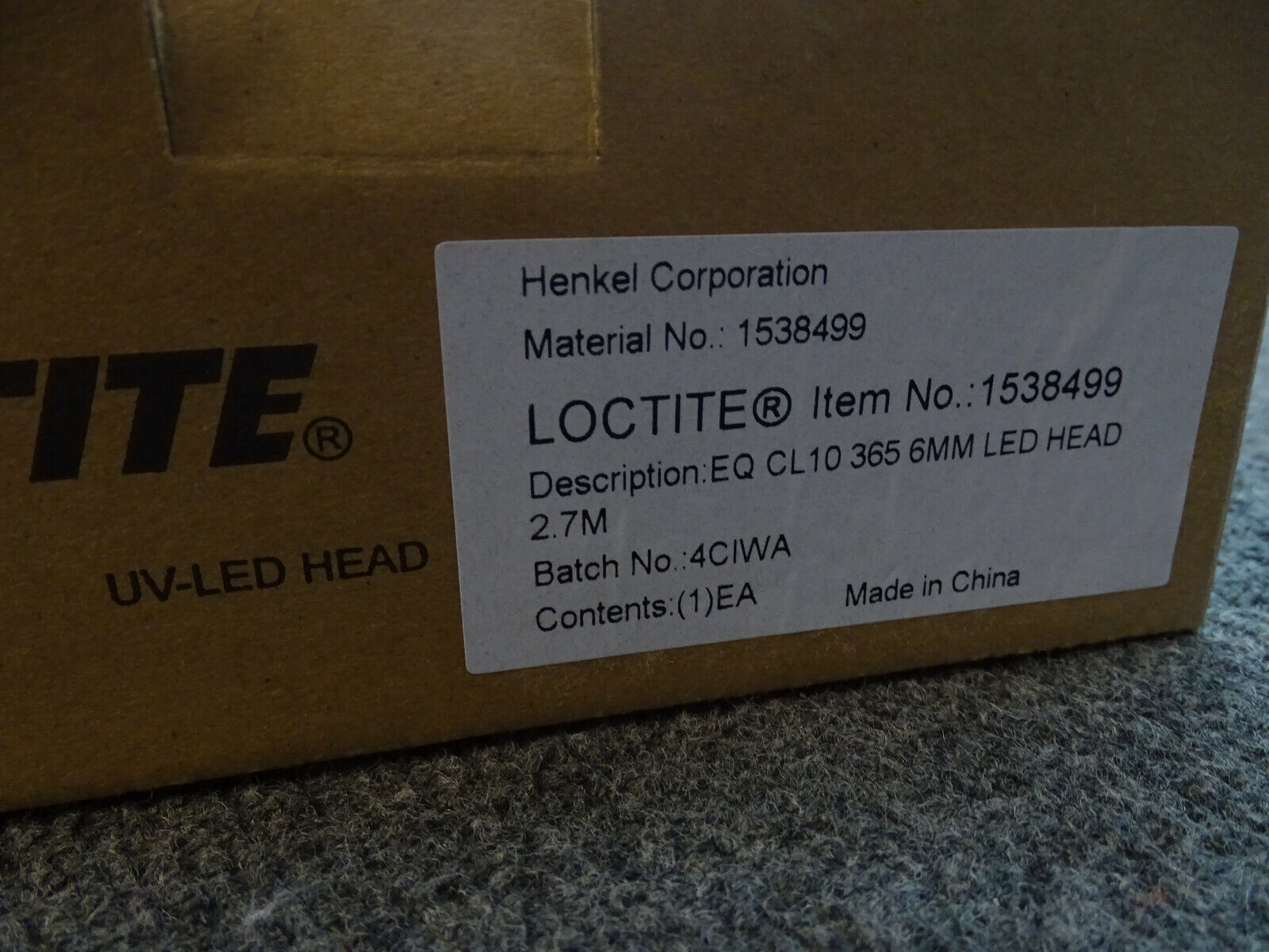 Henkel Loctite CL10 1538499 UV LED Spot Diameter H | LabX.com