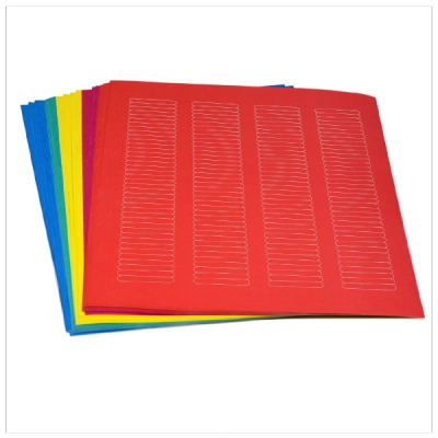 Globe Scientific Label Sheets, Cryo, 38x6mm, for Microplates, Assorted Color Box of 3900 LCS-38X6RW