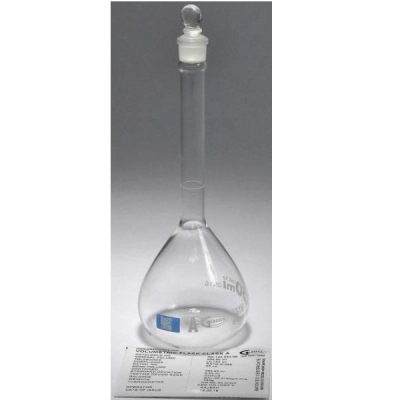 United Scientific 100 ml Volumetric Flasks, with Glass Stopper, Batch Certified, QR FG5640-100QR