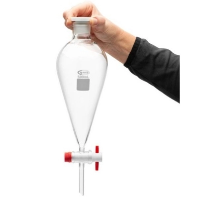 United Scientific 500 ml Separatory Funnels, Borosilicate Glass SF149-500