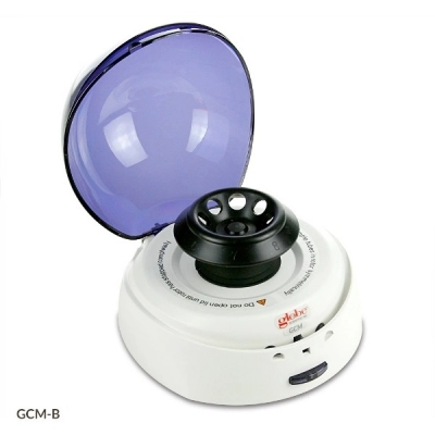 Globe Scientific Centrifuge, Mini, 8-Place,240v/50Hz, Blue Lid 7000rpm Fixed Speed, EU Plug GCM-B-EU