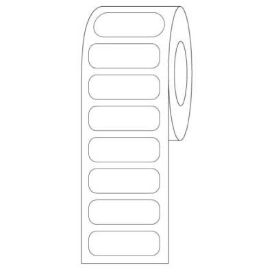 Globe Scientific Label Rolls, Cryo, 21x7mm, for 0.5mL Tubes, White Roll of 1500 LCR-21X7W