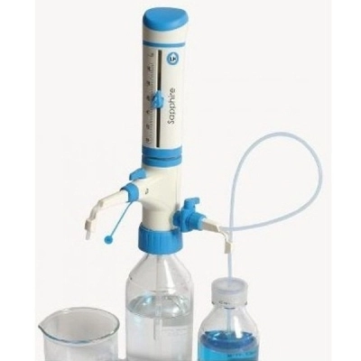 United Scientific  5 - 60 ml Bottle Top Dispensers, Sapphire BTSR60